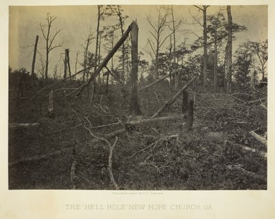 The Hell Hole, New Hope Church, GA by George N. Barnard