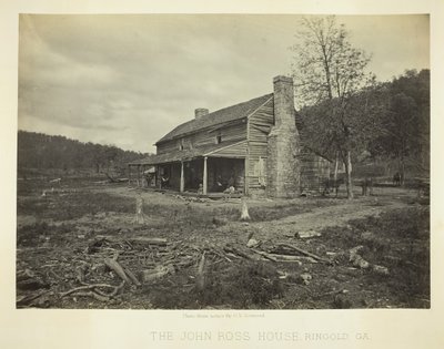 The John Ross House, Ringold, GA by George N. Barnard