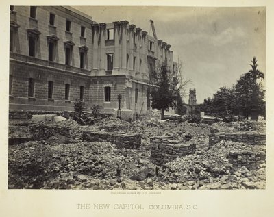 The New Capitol, Columbia, SC by George N. Barnard