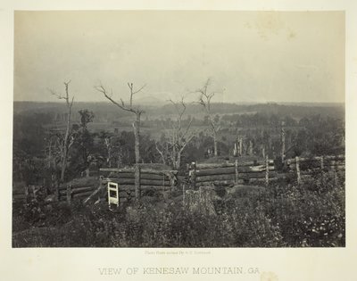 View of Kenesaw Mountain, Ga. by George N. Barnard