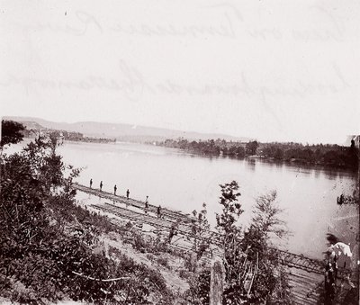 View on Tennessee River looking toward Chattanooga, ca. 1864 by George N. Barnard