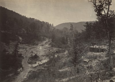 Whiteside Valley Below the Bridge, 1860s by George N. Barnard