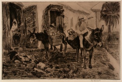 Boy and Donkeys by George Overbury Pop Hart