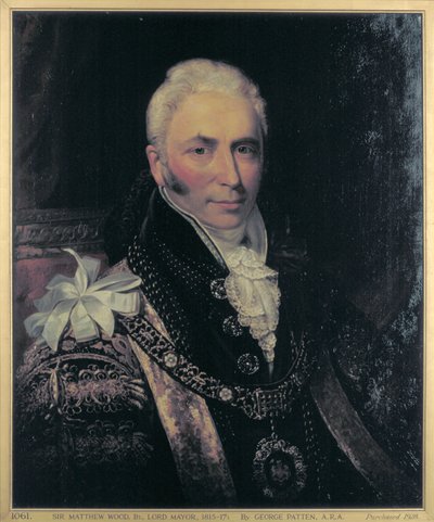 Sir Matthew Wood, Lord Mayor 1815-1817 by George Patten