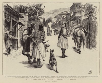 Illustrating the Story of The Vintage by E F Benson by George Percy Jacomb Hood