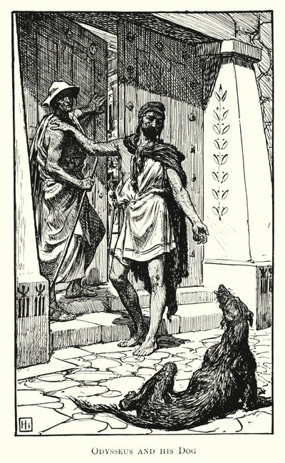 Odyssey: Odysseus and his Dog by George Percy Jacomb Hood