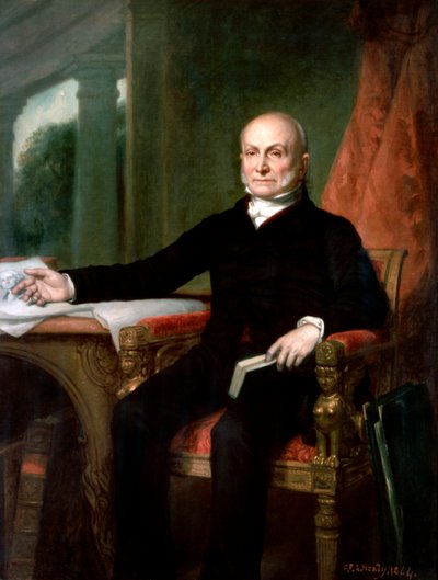 Official Portrait of President John Quincy Adams by George Peter Alexander Healy
