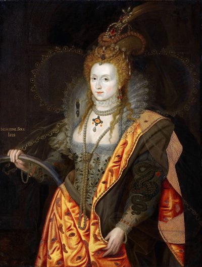 Portrait of Elizabeth I of England in ballet costume as Iris Rainbow Portrait by George Peter Alexander Healy