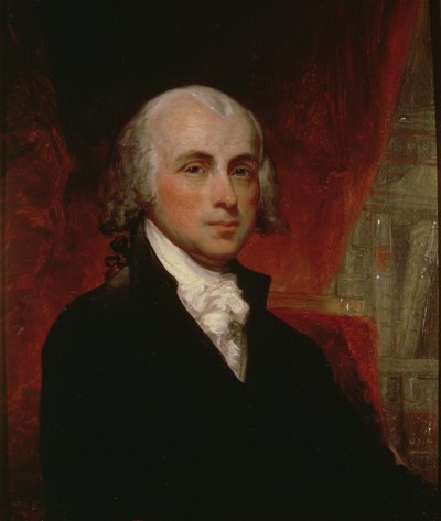 Portrait of James Madison (1751-1836) by George Peter Alexander Healy