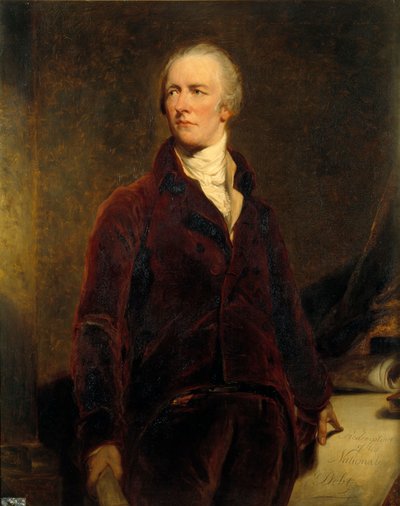 Portrait of William Pitt (1759-1806), Chancellor of the Exchequer of Great Britain by George Peter Alexander Healy