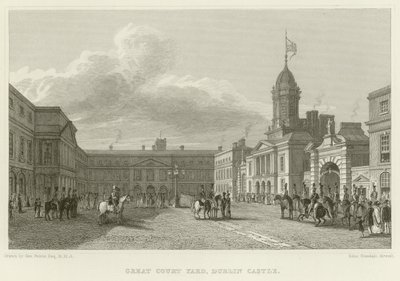 Great Courtyard at Dublin Castle by George Petrie