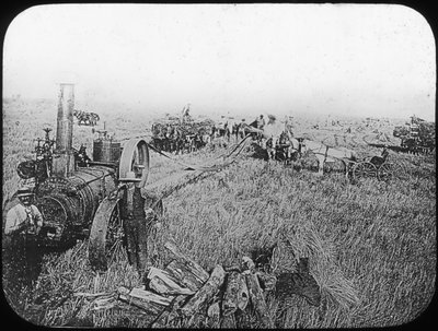Harvest Scene on the North American Prairies, Late 19th or Early 20th Century by George Philip and Son Ltd