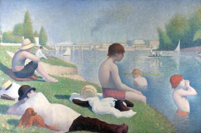 Bathers at Asnières by George Pierre Seurat