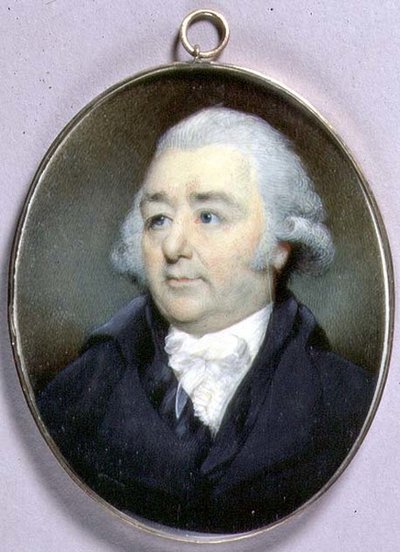 Portrait Miniature of John Flaxman, c.1798 by George Place