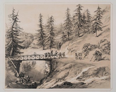 Combermere Bridge, Abbeville, and Barretts Boarding House by George Powell Thomas