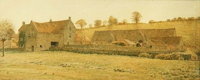 The Old Tithe Barn and Farm House near Bradford-on-Avon by George Price Boyce