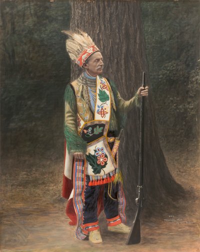 White Man in Chippewa Costume by George Prince