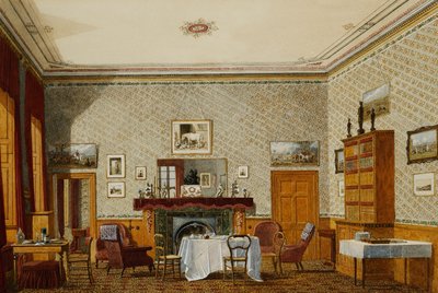 The Interior of a Room, Christ Church, Oxford by George Pyne