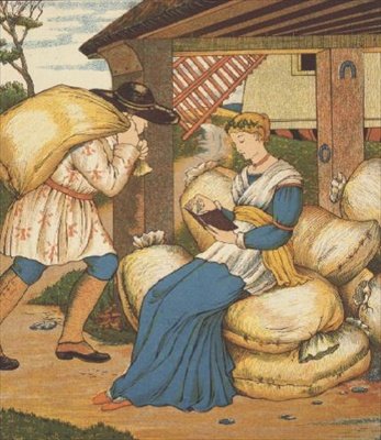 The Princess Reading from Rumpelstiltskin by George R. Halkett