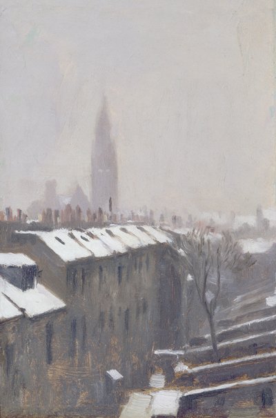 Duke Street under Snow, Edinburgh, 1870 by George Reid