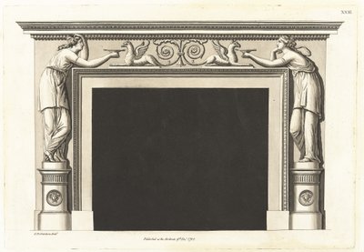 A New Collection of Chimney Pieces, Ornamented to the Style of the Etruscan, Greek and Roman Architecture; Containing Thirty Six Designs Suitable to the Most Elegant Range of Apartments by George Richardson