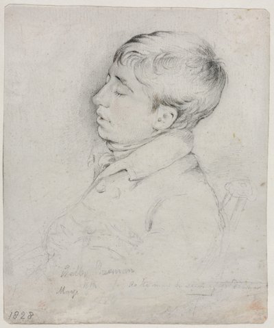 A Portrait of Welby Sherman Asleep in a Chair by George Richmond