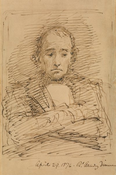Benjamin Disraeli, Sketched at a Royal Academy Dinner by George Richmond
