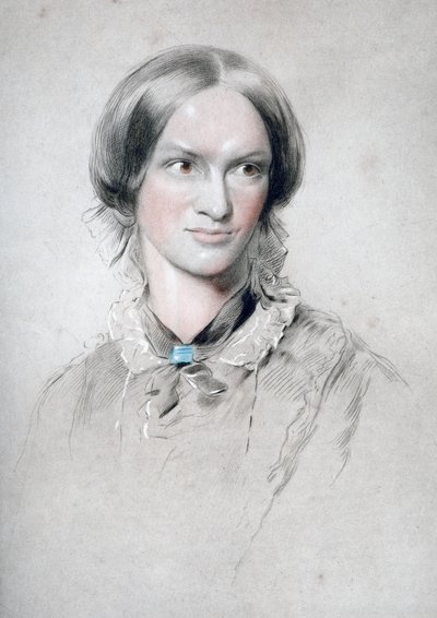 Charlotte Bronte, English novelist by George Richmond