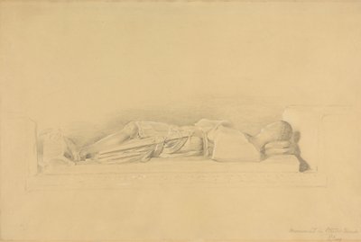 Effigy of a Crusader, Stisted Church by George Richmond