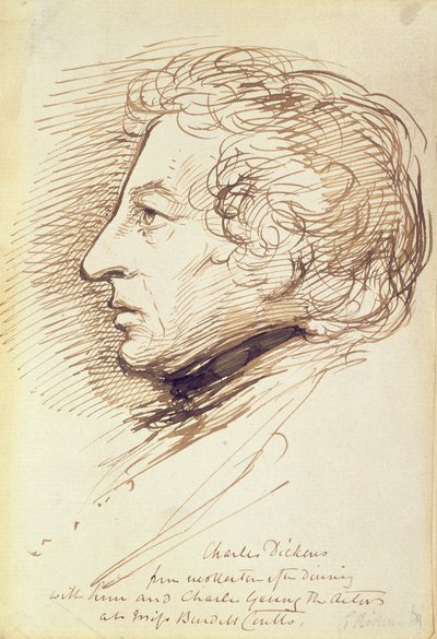 Portrait of Charles Dickens (1812-70) by George Richmond