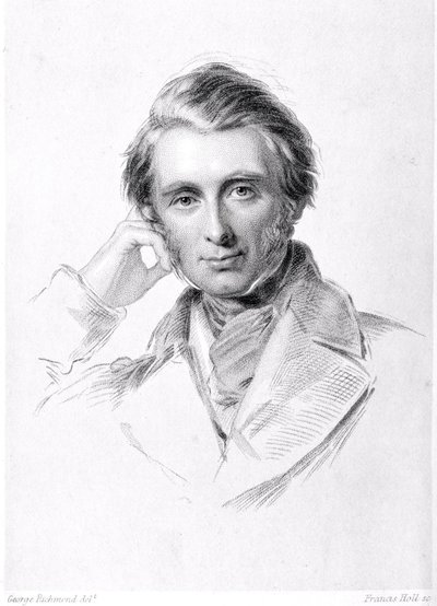 Portrait of John Ruskin Engraved by Francis Holl by George Richmond