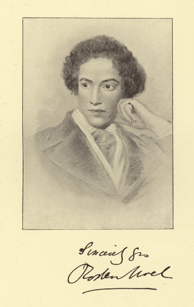 Roden Noel, English poet by George Richmond