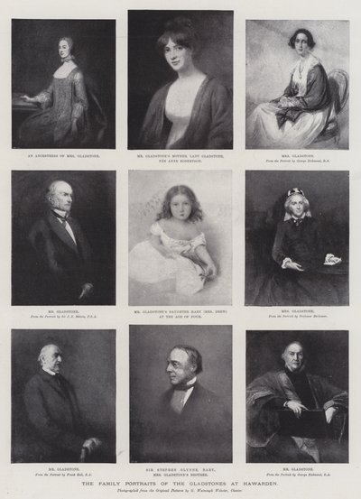 The Family Portraits of the Gladstones at Hawarden by George Richmond