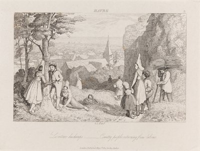 Returning From Labor, Havre, c.1821 by George Robert Lewis