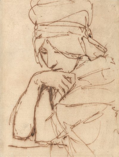 A Pensive Lady by George Romney