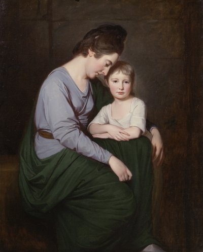 Ann Wilson with her Daughter, Sybill by George Romney