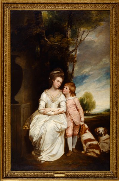 Anne Countess of Albemarle and Her Son by George Romney