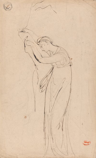 Captive or Dejected Woman: Possibly Andromache by George Romney