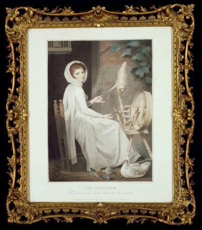 The Spinner (engraved by Thomas Cheesman, after G. Romney, published by John and Josiah Boydell) by George Romney