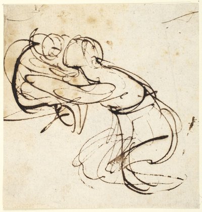 Female Figure and Child (study for Infant Shakespeare?) by George Romney