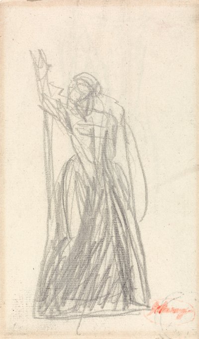 Figure Study for Lady Macbeth by George Romney
