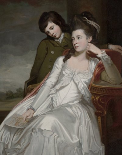 Jane, Duchess of Gordon and Her Son, George by George Romney
