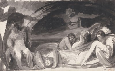 John Howard Visiting a Lazaretto by George Romney