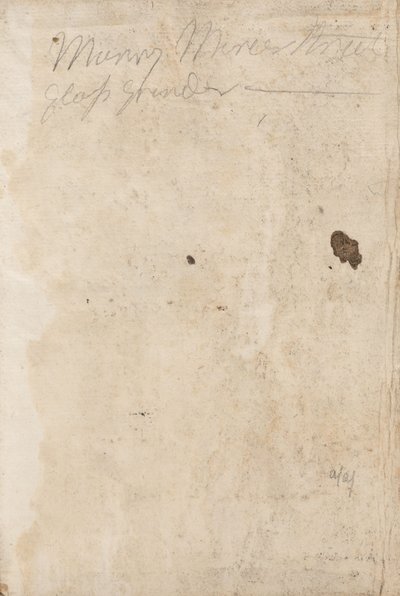Manuscript Notes by George Romney