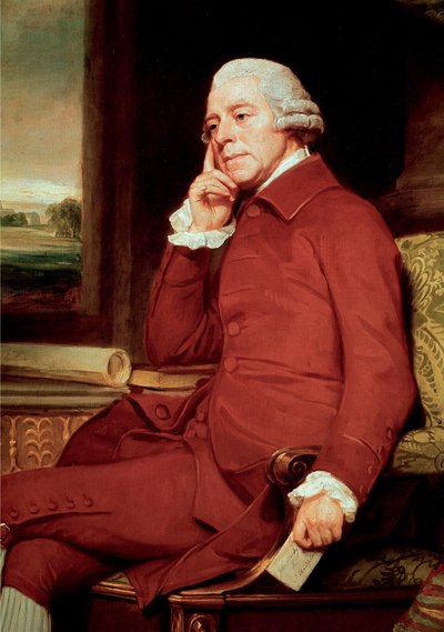 Portrait of John Stanley, British Composer (Detail) by George Romney