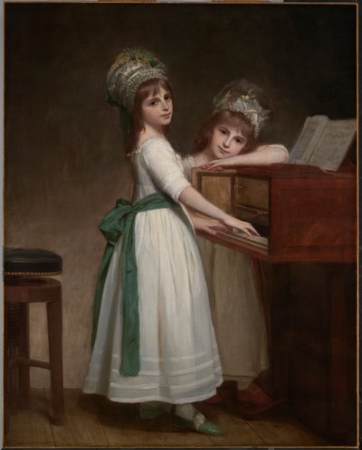 Portrait of Maria and Catherine, the Daughters of Edward Thurlow, 1st Baron Thurlow by George Romney