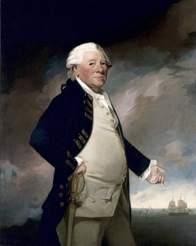 Portrait of Vice Admiral Sir Hyde Parker by George Romney