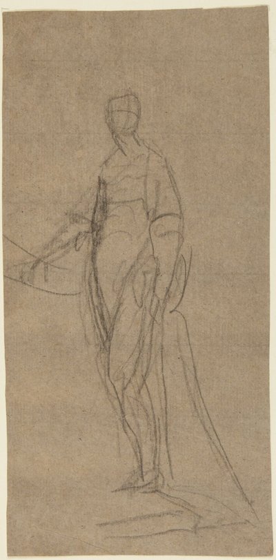 Portrait Study of a Standing Woman by George Romney