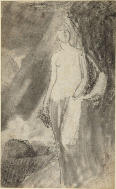 Portrait Study of a Standing Woman by George Romney