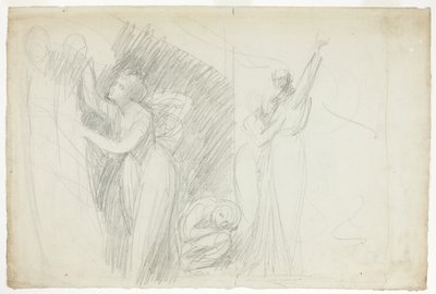 Prospero, Miranda, and Caliban, from The Tempest by George Romney